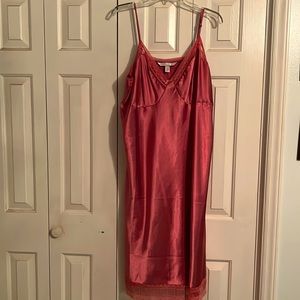 Vintage 22/24 Cacique Satin and Lace Pink Gown